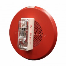 E90H-24MCC-ALR Ceiling High Fidelity Fire Alarm Speaker Strobe Light 70V / 25V (ALERT lettering, Xenon Srobe) by EATON side view