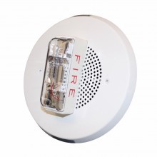 E90H-24MCCH-FW White Ceiling High Fidelity Fire Alarm Speaker Strobe Light 115CD & 177CD 70V / 25V (Xenon Srobe) by EATON side view