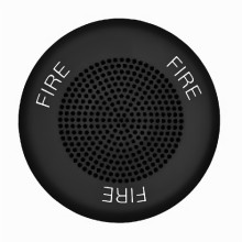 ELSPKBC ELUXA Black Ceiling High Fidelity Fire Speaker 25V / 70V by EATON