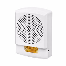 ELSPSTW-NA ELUXA White High Fidelity Fire Speaker Strobe 25V / 70V (Amber Strobe Light, No Lettering) by EATON