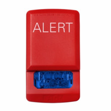 ELSTR-ALB ELUXA Wall Fire Alarm Strobe Light 24V - Blue Strobe Light (ALERT Lettering) by EATON