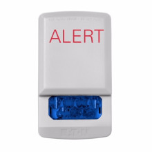 ELSTW-ALB ELUXA White Wall Fire Alarm Strobe Light 24V - Blue Strobe Light (ALERT Lettering) by EATON