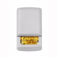 ELSTW-NA ELUXA White Wall Fire Alarm Amber Strobe Light 24V (No Lettering) by EATON