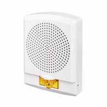LSPSTW3-NA Exceder White High Fidelity Fire Alarm Speaker Amber Strobe Light 24V (No lettering) by EATON side view