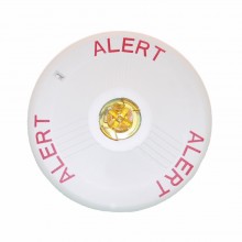 LSTWC3-ALA Exceder White Ceiling Fire Alarm Amber Strobe Light 24V (ALERT lettering) by EATON